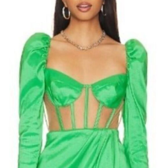 NWT NBD Revolve Tallulah Dress Emerald Green Small - Picture 3 of 13